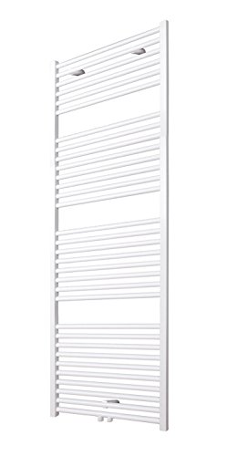 Preisvergleich Produktbild Bad-Heizkörper Toskana, 153x60 cm, 886 Watt Leistung, Mittelanschluss, alpin-weiß, Handtuchhalter-Funktion, Der Renovierungsprofi
