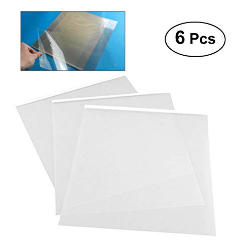 Inyección de tinta película 6pcs 29.7 * 21 cm A4 transparente de inyección de tinta película adhesiva impermeable transparencia seda Protector de película