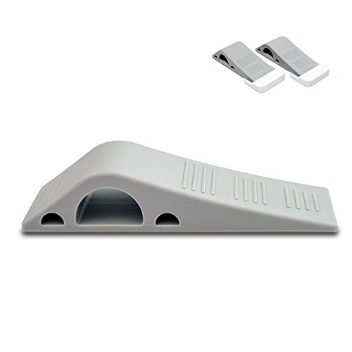 Türstopper KingSize | Hochwertiger Türkeil für Heim und Büro | Set Gummi Türstopper mit Gratis Halterung | rutschfest auf allen Böden | auch für Fenster geeignet (2 Stück) - 5