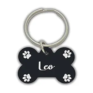 AWANI TRENDS Leo Pets Name/Identity Tag Bone Shape Tag for Dogs and Cats , Dog ID tag -ATPET02049