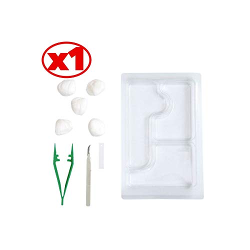 Set D'ablation De Suture Blister Stérile (1pince Anatomique+1coupe Fils Mini Scalpel+5boules En Non Tissé) à L'unité-dk-915nt.c - By Antigua Health Care