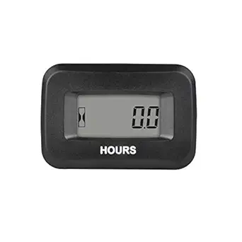 Runleader Digital Maintenance Hour Meter, Volt.DC 5V to 60V for ZTR Lawn Mower Tractor Generator Golf cart Club car Scrubber Marine ATV Motor and Gas Powered Equipment
