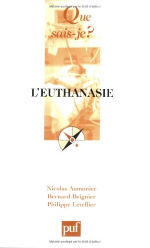 couverture de : L'euthanasie