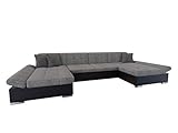 u form sofas günstig Ecksofa mit Schlaffunktion und 2 Bettkasten