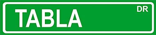 Tabla 4" X 18" Aluminum Metal Novelty Street Sign.