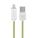 Produktbild ROUHO 1.0 M USB 2.0. Micro-USB-LED Daten Ladekabel Für Tablet-Handy-Grün