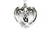 Handmade Hanging Glass Heart Decoration for New Born Baby, Shower or Christening Gift