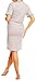Happy Mama Women's Maternity Nursing Breastfeeding Nightdress Shirt Gown. 390p (Grey Melange, UK 18)