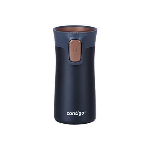 Contigo Leak Proof Pinnacle Unisex Outdoor Hiking Mug available in Matte Black/Brond Lid - 10 oz Contigo Leak Proof Pinnacle Unisex Outdoor Hiking Mug available in Matte Black/Brond Lid - 10 oz