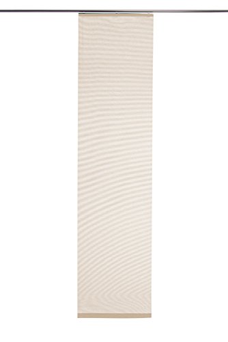 Flächenvorhang Manhattan Farbe: Crème transparent