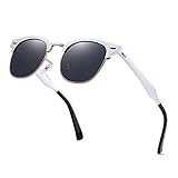 Perfecto todo alrededor - gris y azul polarizado están disponibles.JIM HALO Gafas de sol sean la elección perfecta para accesorio diario y de moda.También es la opción perfecta para actividades al aire libre como conduciendo,corriendo,pescando,esquí y alpinismo,etc.