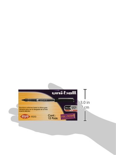 Uni-Ball 9000502 Eye Tintenroller Mikro 0,5 mm Spitze 0,2 mm Strichbreite 12 Stück rot - 3