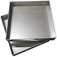 The bakers hub 12 Inch Square Aluminium Cake Mold 2 1/2 Inch Height Brownie Tray Nonstick Baking Pan for 3000 Grams / 3Kg Cakes Compatible with OTG & Microwave Ovens Professional Bakeware