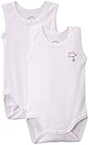 Absorba Underwear Unisex Baby 6F60186-EC Basic Blanc Layette Set of 2 Bodysuit