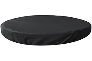 BESSHEPPLO All Season Outdoor Ice Bath Cover, Waterproof Dust Protection for Cold Plunge Tubs, Oxford Cloth with Secure Elastic Fit for Stability (L)