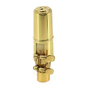 6C Alto Saxophone Mouthpiece Musical Instrument Accessories Brass Material with Reed Cap Buckle Patch