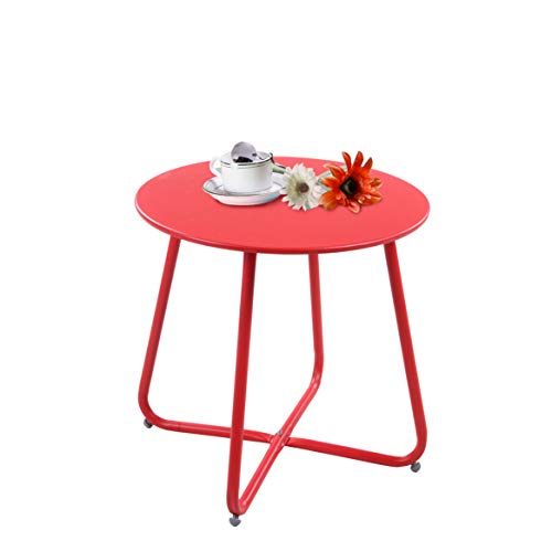 Grand Patio Steel Patio Coffee Table Weather Resistant Outdoor