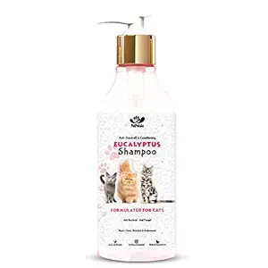 PetPetals Sulphate Free Cats Shampoo for Sensitive Skin for All Age Groups ? 300 ml (Eucalyptus Shampoo)