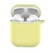 Produktbild Wanshop Kopfhörer Tasche für In Ear Ohrhörer für Apple AirPods Silikon Hülle Soft Case für Schutzhüllen-Silikonhülle Schutz AirPods Aufladen Case (Gelb)