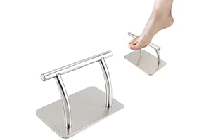 GOTOTOP Edelstahl Friseurstühle Salon Fußstütze Friseursalons Fussstuetze professionelle Fußablage polierte Oberfläche für Frisierstuhl, Friseursalon