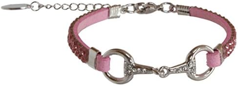 Lilo Size 16/19 Gifts Christmas Slanted Steel Horse Bridle Equestrian Pony Horse Jewellery Rhinestone Jewellery Rose
