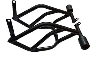 AutoTrends Heavy Quality NS 200 Crash Guard with Frame Sliders (Black)