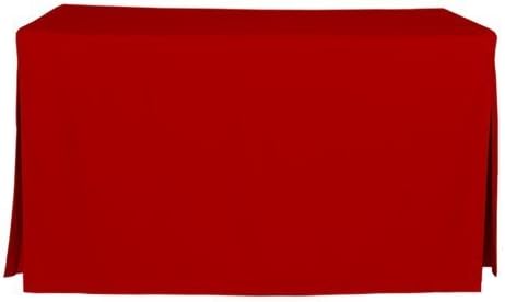 Tablevogue 5-Foot Fitted Folding Table Cover, Red by Tablevogue
