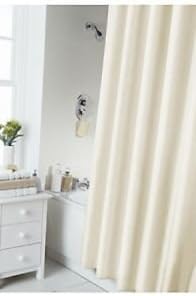 Fantastic Value Polyester Quick Drying Waterline Shower Curtain Cream