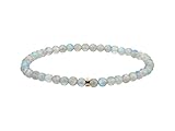 mondstein schmuck schweiz Mondstein Liebeskind Berlin Damen-Bead Moonstone mit Logo Tag in Edelstahl