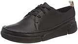 cuero Clarks Tri Clara, Zapatos de Cordones Derby para Mujer, Negro (Black Leather), 43 EU