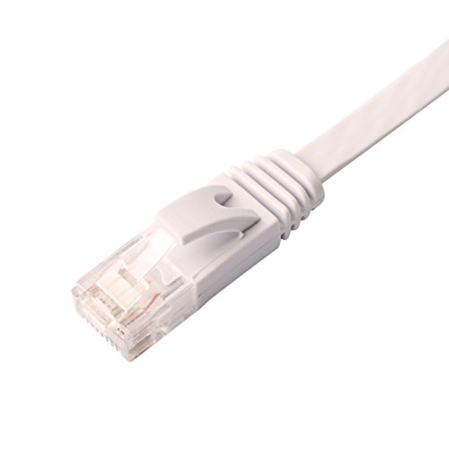 30m – 1 Stück 1000 Mbit/s Gigabit Lan | Flach | Slim | Patchkabel | Verlegekabel Multi Kabel Flach Cat6 RJ45 Snagless Netzwerk Ethernet-Patchkabel Everlasting & höchst zuverlässig Cat6-Ethernet-Kabel unterstützt bis zu 550 MHz und ist am besten für Fast Ethernet, Gigabit Ethernet und 10-Gigabit-Ethernet - 2