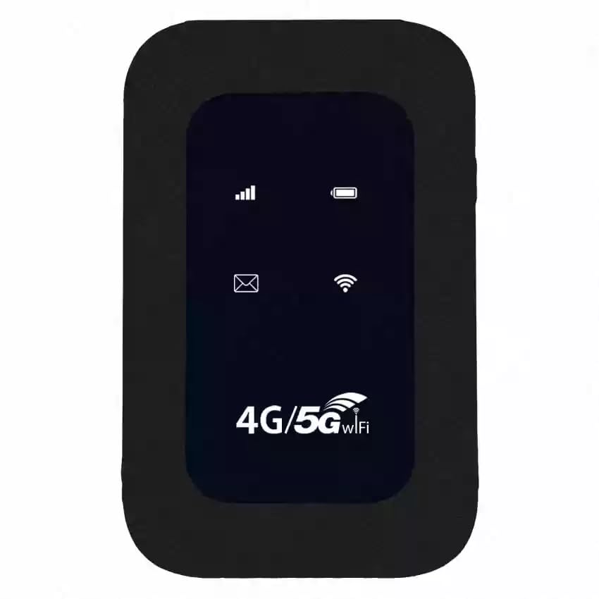 4G/5G LTE Wireless Dongle with All Sim Network Support| Single Band Plug & Play Data Card Stick with Up to 150Mbps WiFi Hotspot| 2100Mah Rechargeable Battery| High Performance Black Color