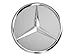 Produktbild Original Mercedes-Benz & AMG Radnabenabdeckungen Durchmesser ca. 74-75mm schwarz/silber/Lorbeerkranz (silber)