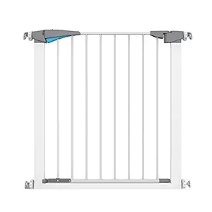 Pindia Safety Gate Stair Fence Barrier Railing for Kids/Baby/Pet - White,Blue