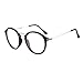 Produktbild REALIKE Unisex Brille Elegant Flacher Spiegel Runder Rahmen Brillengestell Brille Leopardenmuster-Brillengestell Aus,Anti-Blaulichtbrille, Farbe Mehrfache Farbauswahl