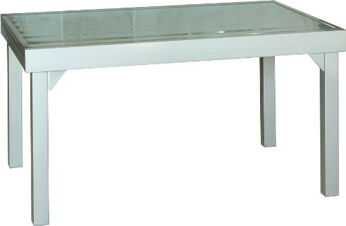 IB-Style - DIPLOMAT XXL Topqualität Gartenmöbel 13-Teilig | Fussbänke inklusive | Silber - Schwarz - Teak | Ausziehtisch bis 135-270 cm | Sicherheitsglas | Gartengruppe Gartengarnitur Sitzgruppe Gartenmöbelset