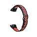 Produktbild SKays Armband Für Huawei Honor Band 5/4 Silikon Atmungsaktiv Monochrom Herren Jungen Frauen Armbänder Ersatz Einstellbare Sport Edelstahlschnalle Zubehör für Huawei Honor Band 5/4 (Rot)