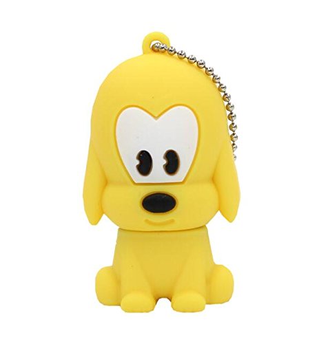 Weylon 16 Go Funny Dessin animé Mignon USB Stylo bâton de mémoire USB 2.0 Flash Drive Clé USB 16 Go,Jaune