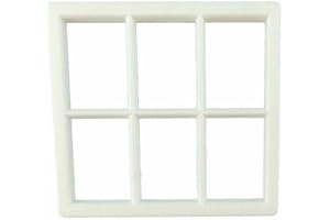 Melody Jane Dolls House White Plastic Georgian Window Frame 6 Pane Miniature DIY Builders