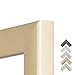 Produktbild Holzrahmen Salerno in Gold 70x100 cm mit Antireflexglas mit Rückwand - verfügbar in 35 Formaten & 5 Farben.