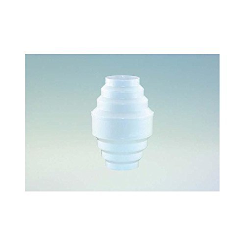 Kondenswassersammler in Weiß von 100 - 150 mm Durchmesser kürzbar für 100er /125er / 150er Abluftsystem senkrechter Einbau für Rundrohr und Schläuche Abluft zum Auffangen von Kondenswasser