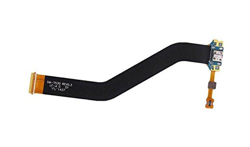 AKTrend® Ladebuchse Für Samsung Galaxy Tab 4 10.1 inch SM T530 T531 T535 Ladebuchse inkl Flexkabel Mikrofon und Home Button Schluss vorinstalliert Dock Connector Lade Port Mikro USB Charging Power Flex Anschluss , AK3GDB