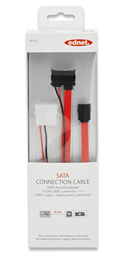 Ednet 84143 SATA Anschlusskabel rot - 3
