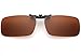 Produktbild UK1stChoice-Zone Polarisierte Unisex Sonnenbrillen Klipp auf Sonnenbrille Gläsern Brille Sun-ClipON1302 (Braun) (Nur geeignet für die Gläser mit Brücke Dicke weniger als 2,5 mm)
