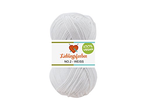 10er Pack Häkel- und Strickgarn Baumwoll-Kapok-Mix Lieblingsfarben No.2 500g Farbe: - 2