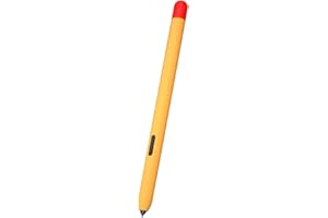 LOVE MEI Zweifarbige Silikonhülle für Samsung Galaxy Tab S6 Lite S Pen, rutschfest, glatter Griff, Schutzhülle, kompatibel mit Galaxy Tab S6 Lite S Pen (Gelb)