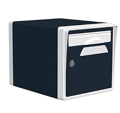 CBOUTIC Boite aux Lettres 1 Porte Gris Anthracite-Blanche - CREASTUCE-07-SF