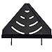 Produktbild Honta Shelf 2 Tiers Triangle Wall Duschregal, Badezimmerregal Duschregal Adhesive Aluminium Corner Shower Rack Schwarz (Einzelne Schicht)