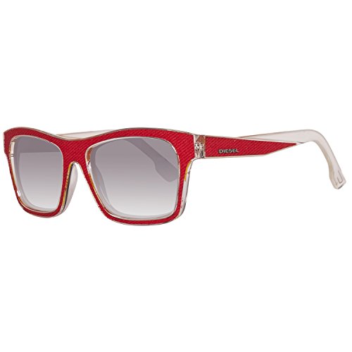 Preisvergleich Produktbild Diesel 0071 Crystal / Red Jeans / Smoke Mirror Kunststoffgestell Sonnenbrillen