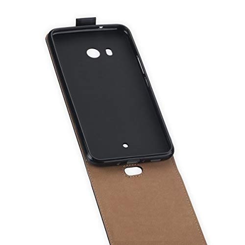 Preisvergleich Produktbild Flip-Style Tasche Vertikal für HTC U11 - mit Halterung - schwarz